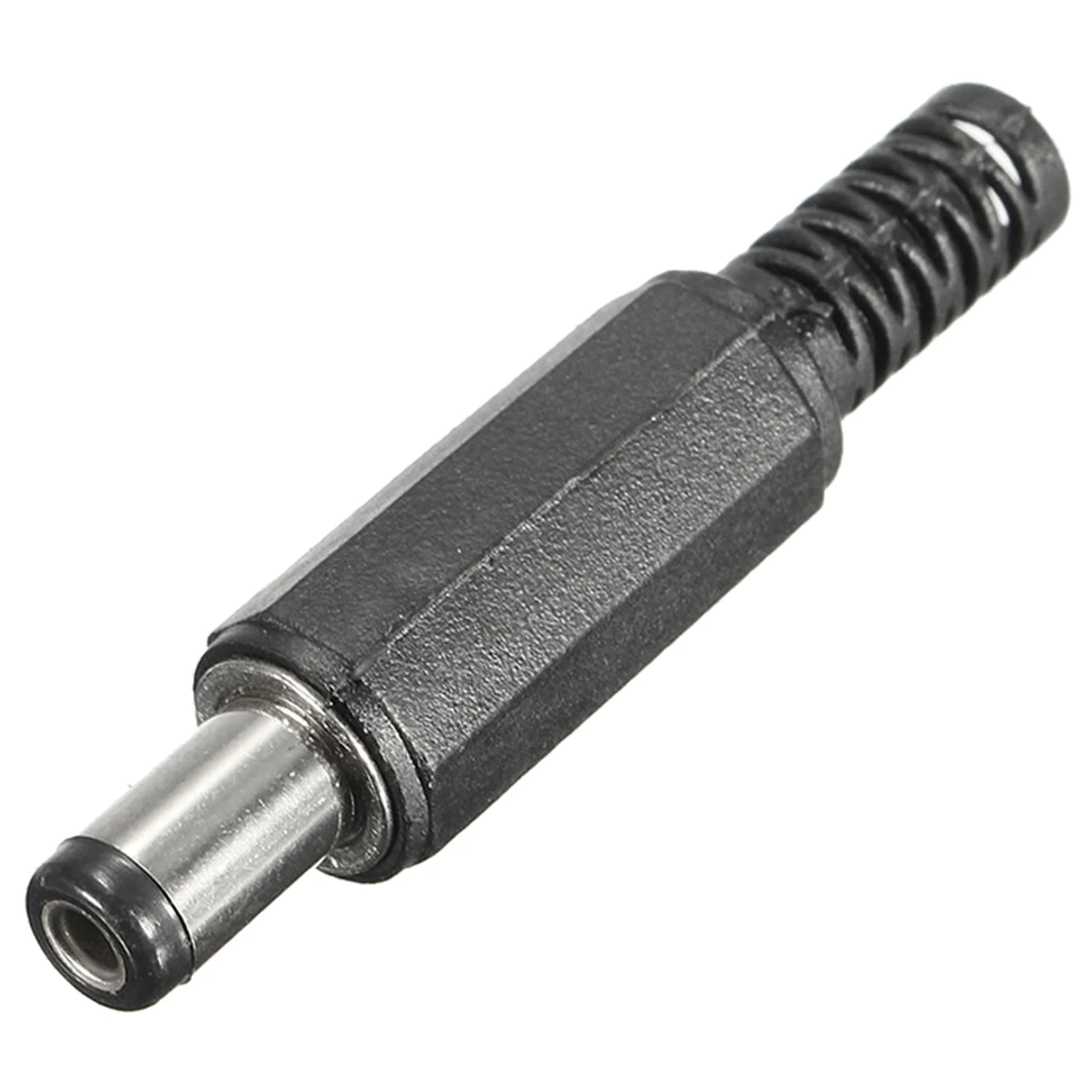 【Hot-Selling!】10Pcs 5.5X2.1Mm Male Solder Dc Barrel Tip Plug Jack Straight Connectors For DC Power Supply LED Lights Switch Blac