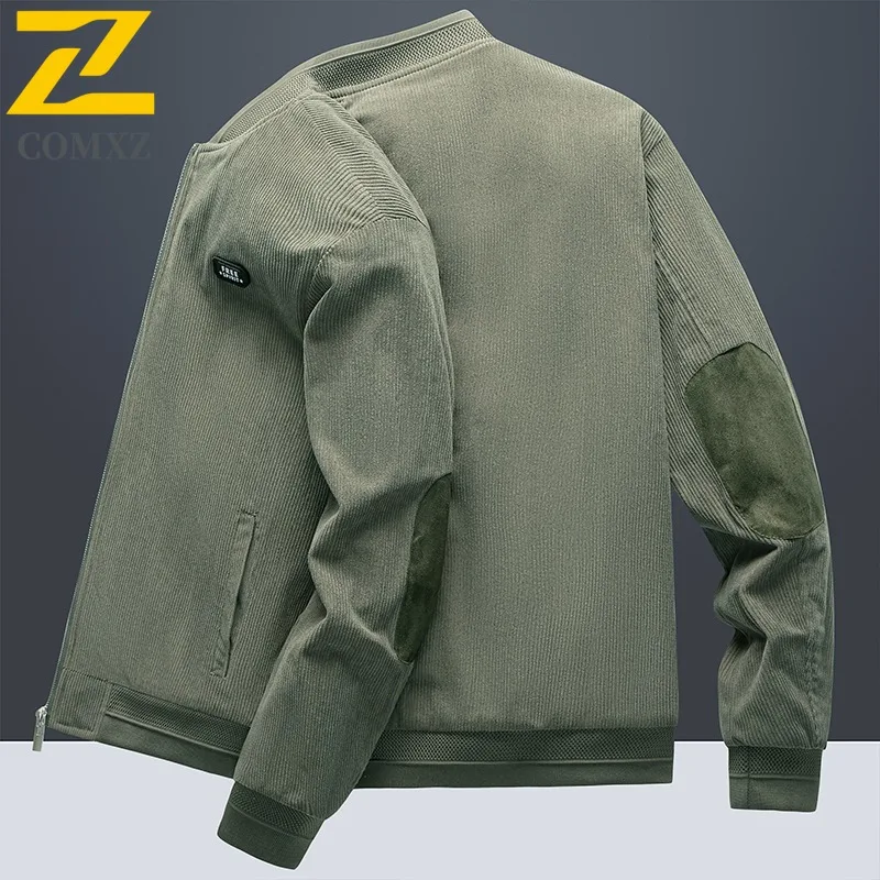 

COMXZ 2025 Autumn Jacket Mens Plus Size Ourdoor Hiking Travel Camping Windproof Lightweight Coat Minimalist Trendy Outerwear