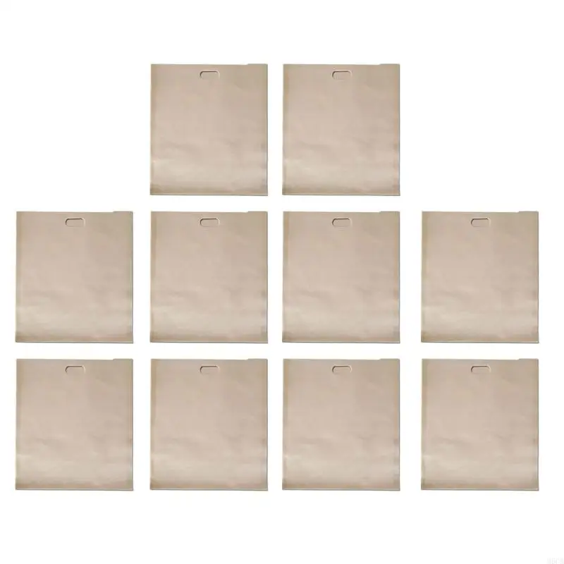 M6CB 10 piezas Convenientes bolsas tostador pan fibra vidrio bolsas tostadas seguras para cocina