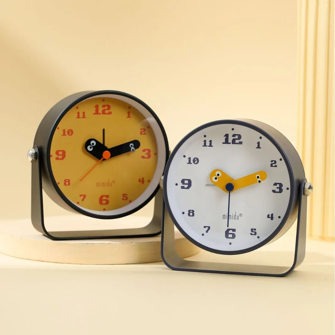 High-quality Appearance Clock. Clock Specifically for Students. Clock With Cute Cartoon Design and Loud Alarm Sound.