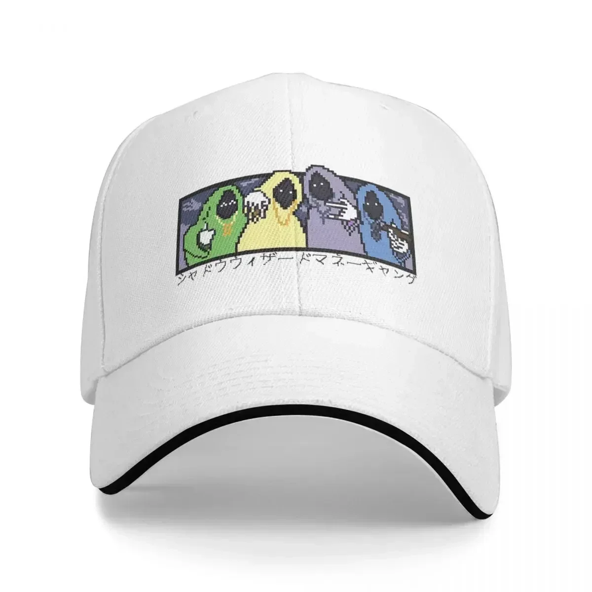 New SHADOW WIZARD MONEY GANG Pixel Art Cap Fashion Casual Baseball Caps Adjustable Hat Hip Hop Summer Unisex Baseball Hats