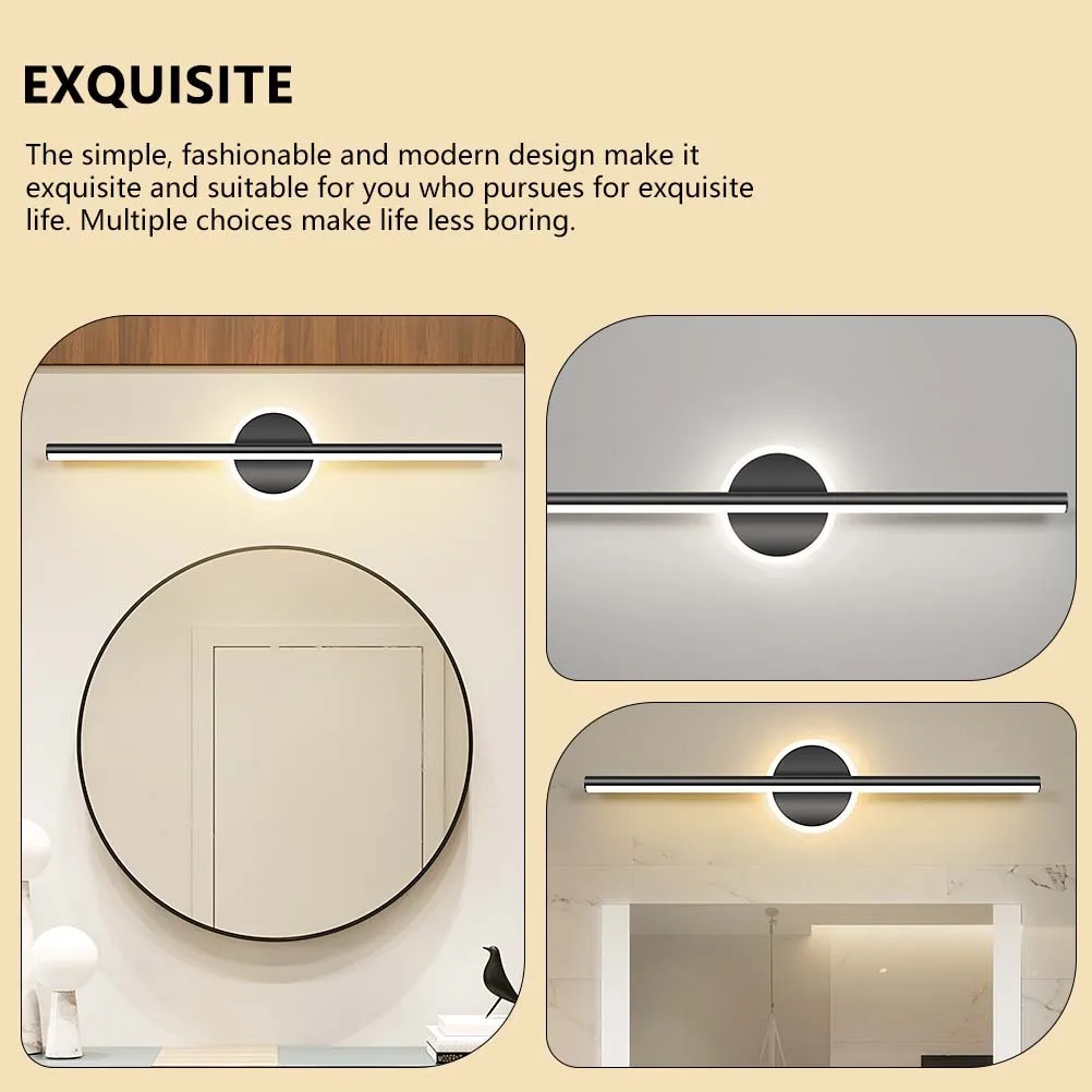 1Pcs LED Mirror Front Lamp Simple Style Bathroom Light Gentle Glow Home Mirror Makeup Light Modern Design Simple Bathroom Lamp