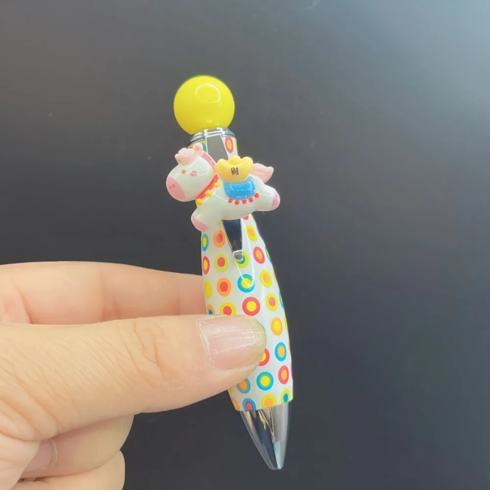 

Милая пластиковая ручка-пони, гелевая ручка в форме пони, с нажимным механизмом, для подписи, подарок