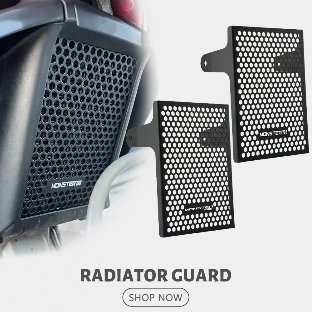 Oil Cooler Guard Cover Radiator Guard Grille Water tank Protector Cover For Ducati Monster 796 2010-2016 Monster 1100 S EVO