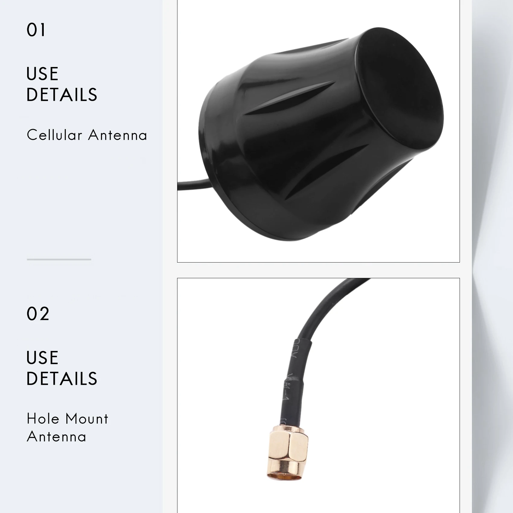 RP-SMA per Link 4G Trail Hunting Camera Antenna cellulare a lungo raggio da 10 piedi