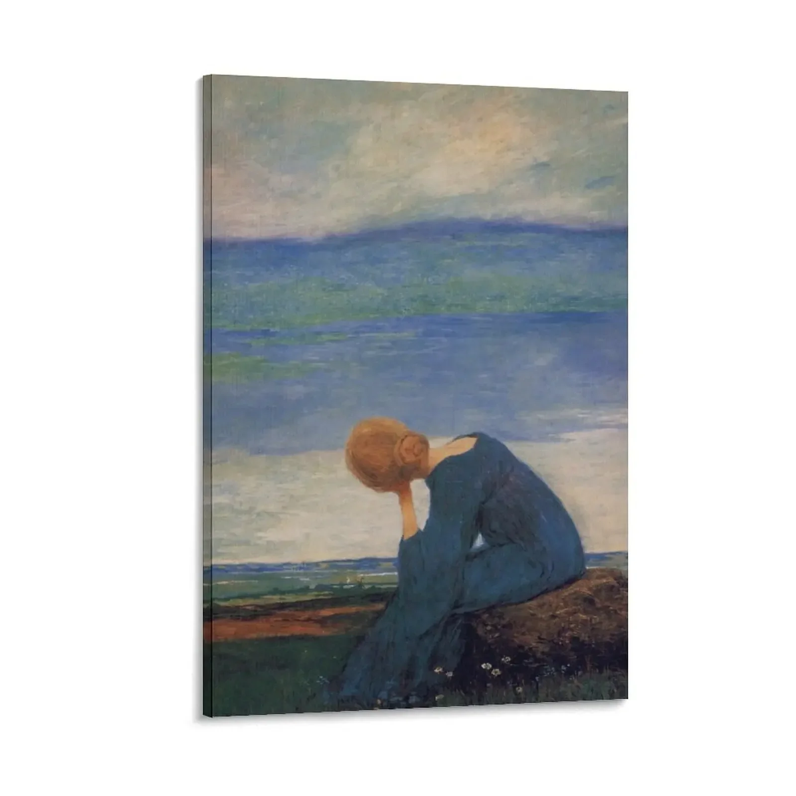 

Longing, dreaming, by Heinrich Vogeler Canvas Painting anime decoration poster mural wall frame for living room