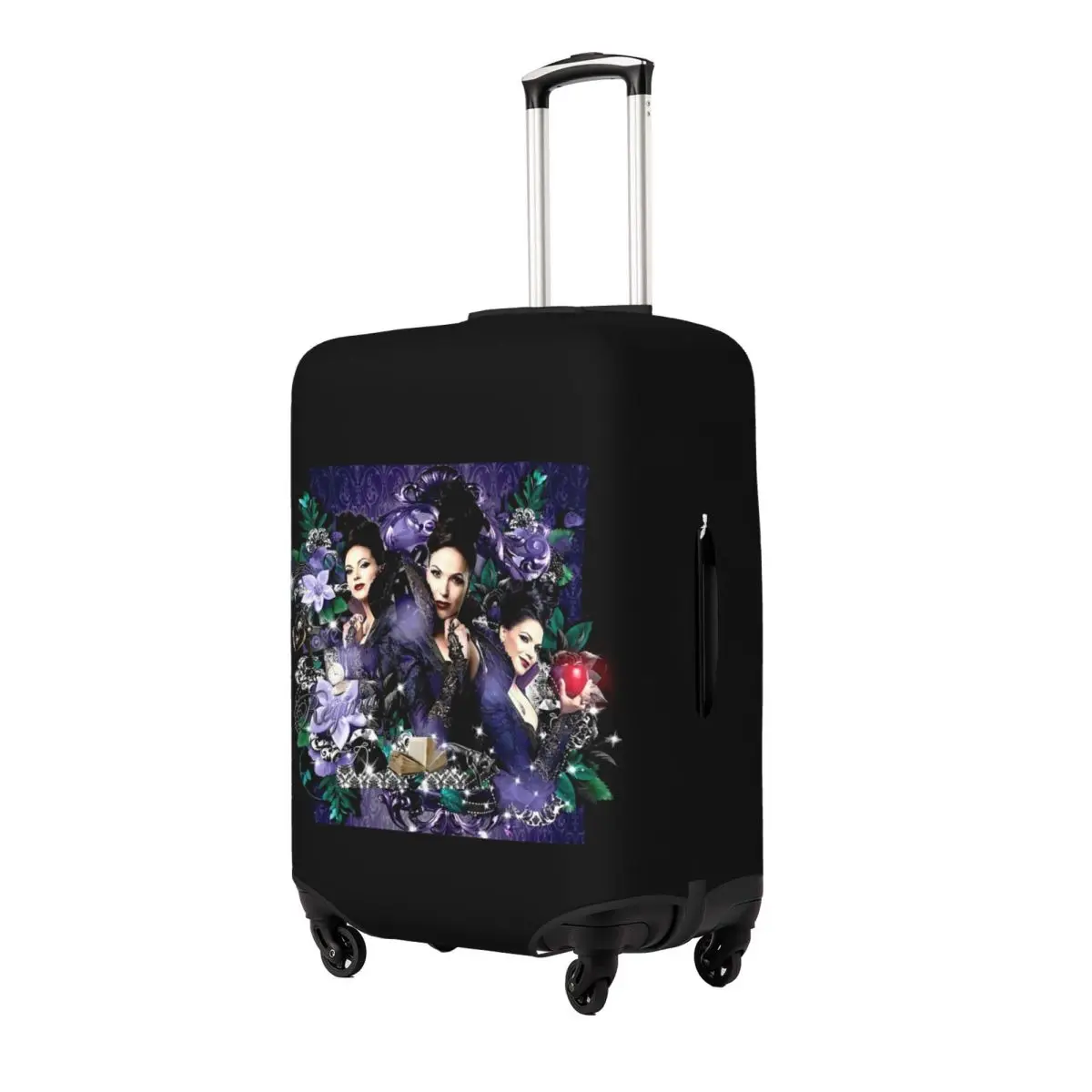 

Regina Mills Once Upon A Time Suitcase Cover Protection Elastic Travel Luggage Protector Covers for 18-32 Inch