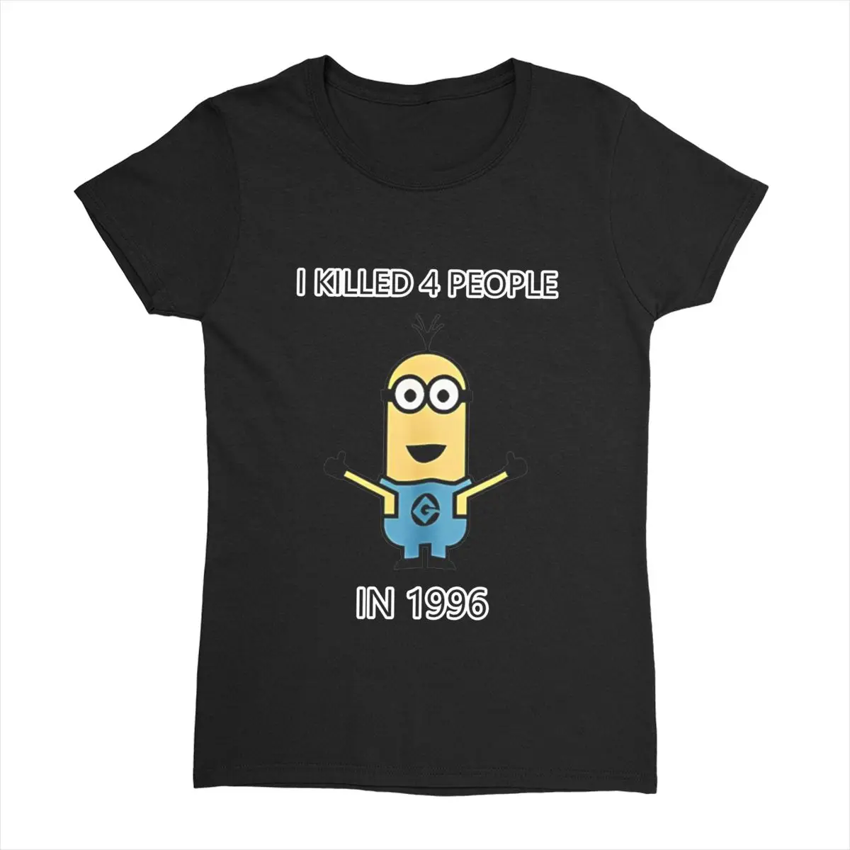 Vintage T-Shirt Minions Casual T-Shirts meme Cute Tshirt for Couple Hot Summer Y2K Retro Printed Clothes