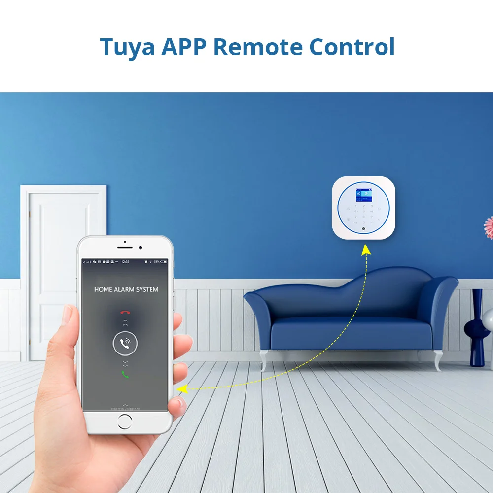 KERUI Tuya G5 Alarm Remote Contral Wireless detector Low voltage Alarm security-protection smart home vibration