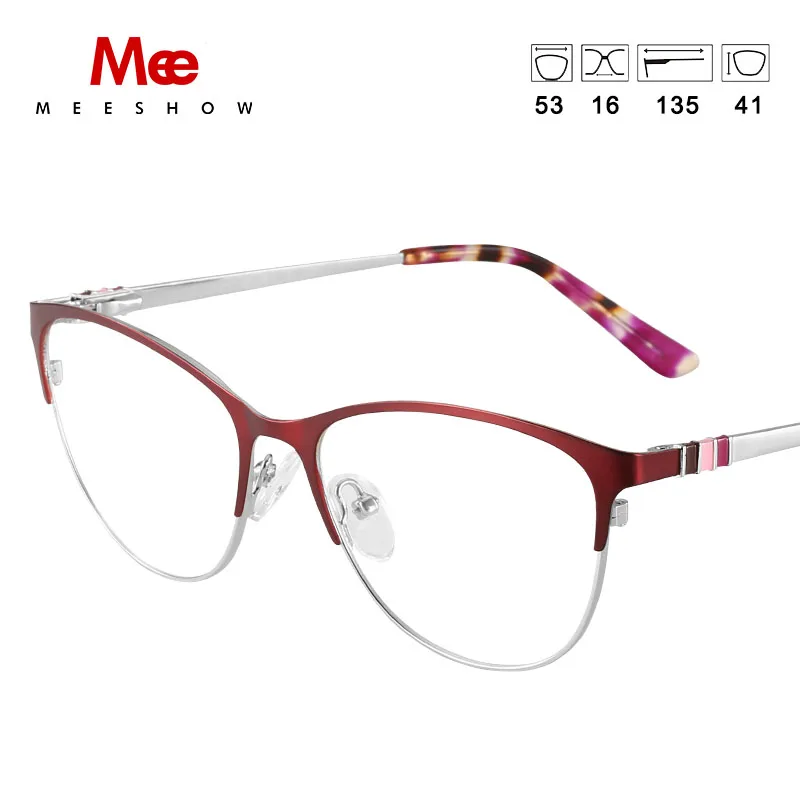 Meeshow Brand Blue Light Blocking Women Reading Glasses CR-39 Resin Aspheric Glasses Lenses  Lunettes Lesebril +2.00  8915