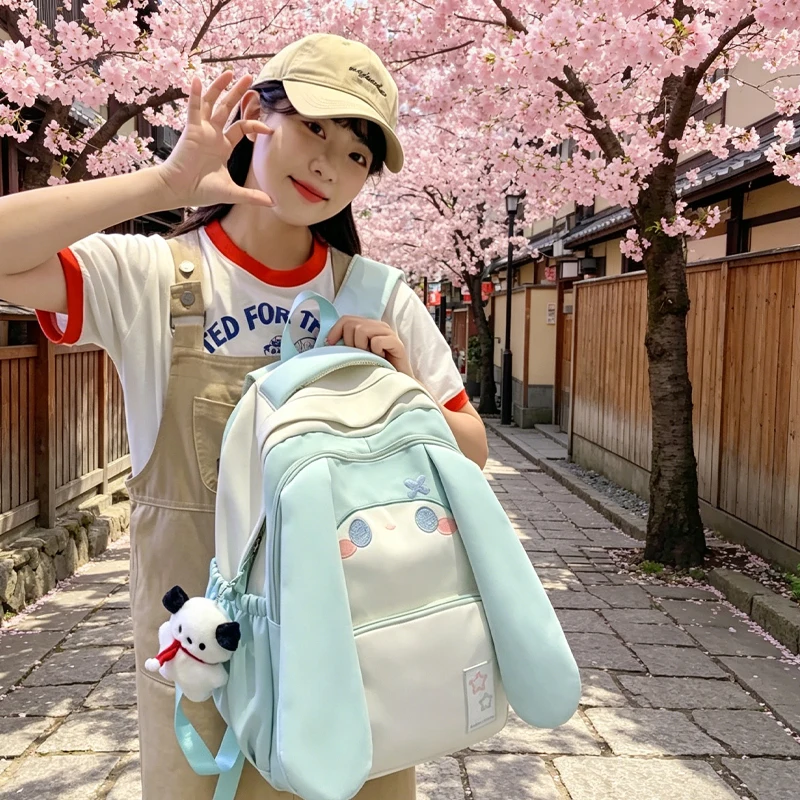 

Girl Backpack Cinnamoroll Student Travel Travel Fashion Large Capacity Summer Fresh Sweet 14 Inches Computer Package