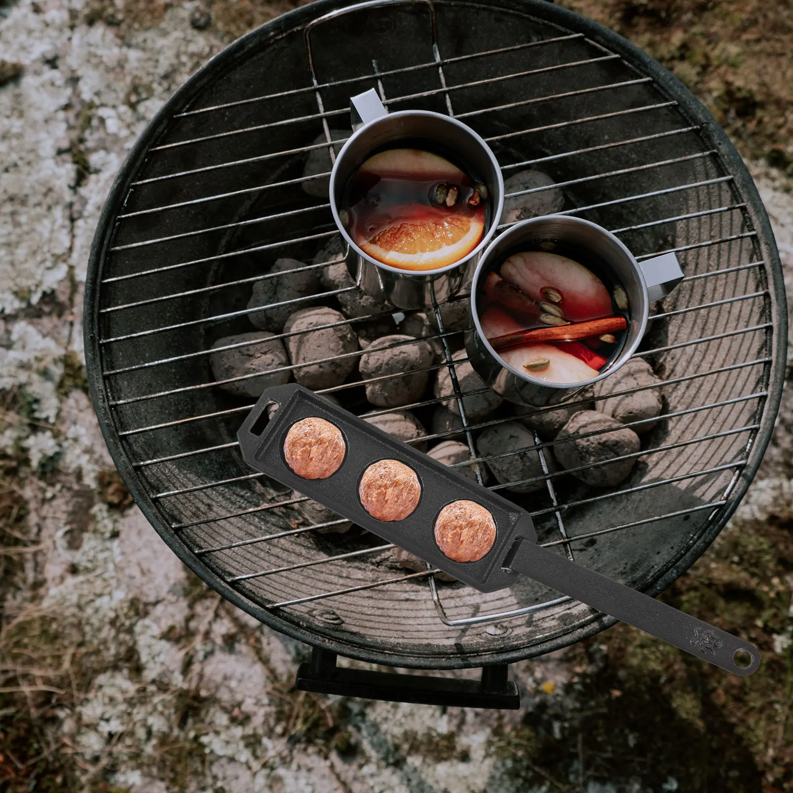 

Cast Iron Barbecue Tray Octopus Cooking Plate Metal Pan Egg Baking Pan Tart Baking Dish Camping Hiking Outdoor