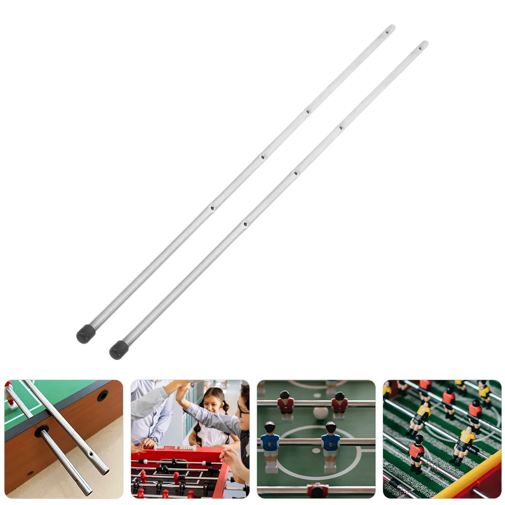 2 Pcs Foosball Machine Table Soccer Accessory Accessories Pole for Replace Football Part Supply Iron Child