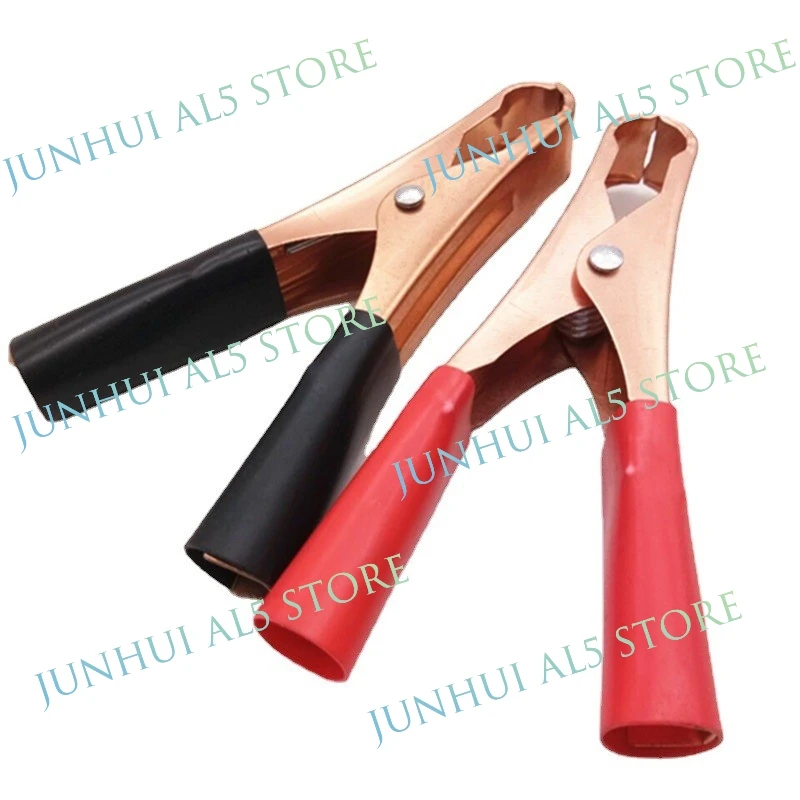 Red And Black Set Of 60A 96mm Copper Plated Crocodile Clip Inverter Ultrasonic Kit Spring Clip Battery Power Clip B5