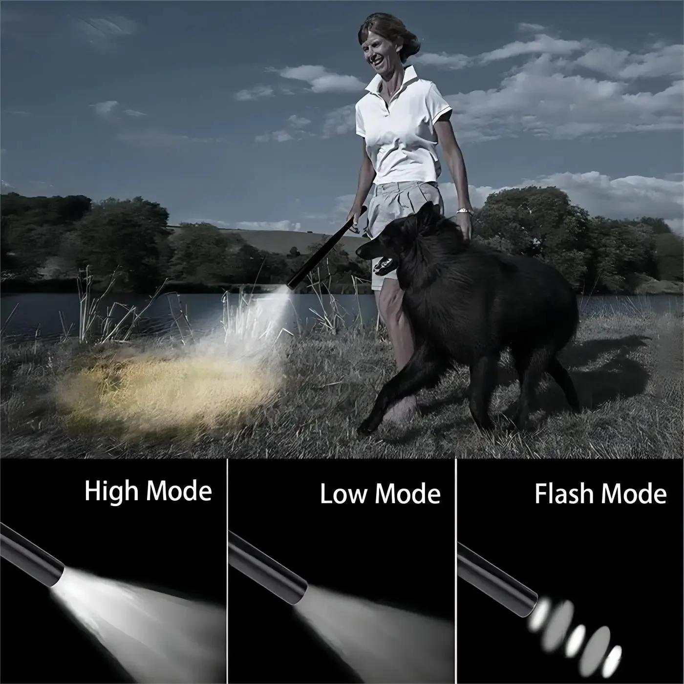 Security Flashlight Stick Outdoors Emergency Personal Torch Supplies Extended Baseball Baton Anti Riot Equipments Self Defense