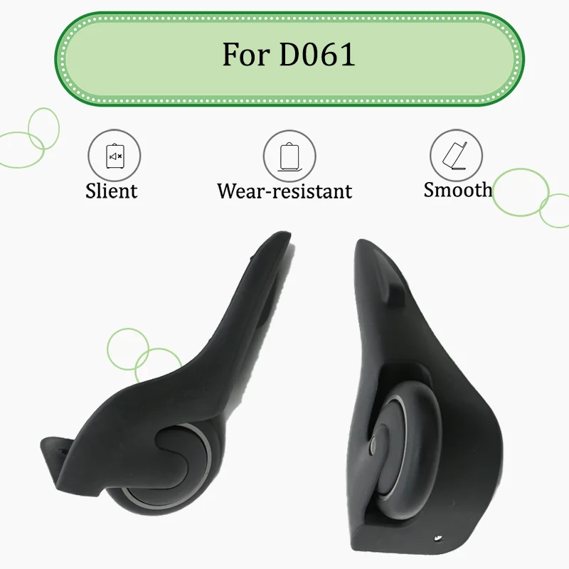 

For D061 Universal Luggage Accessories Front Replacement Fixed Wheels For Luggage 2 Vertical Wheels