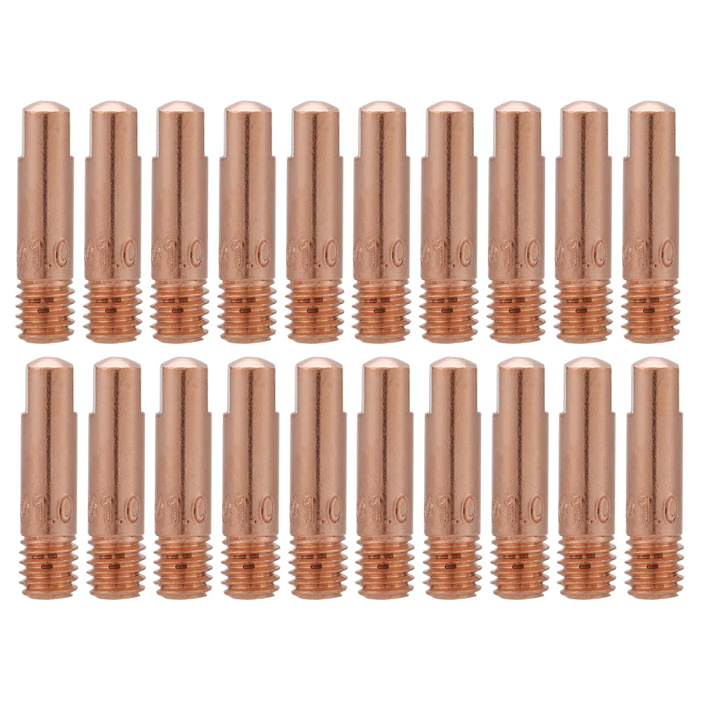 20pcs Copper Contact Tip for Binzel 15AK MIG Welding Torch Welding Nozzles Soldering Supplies