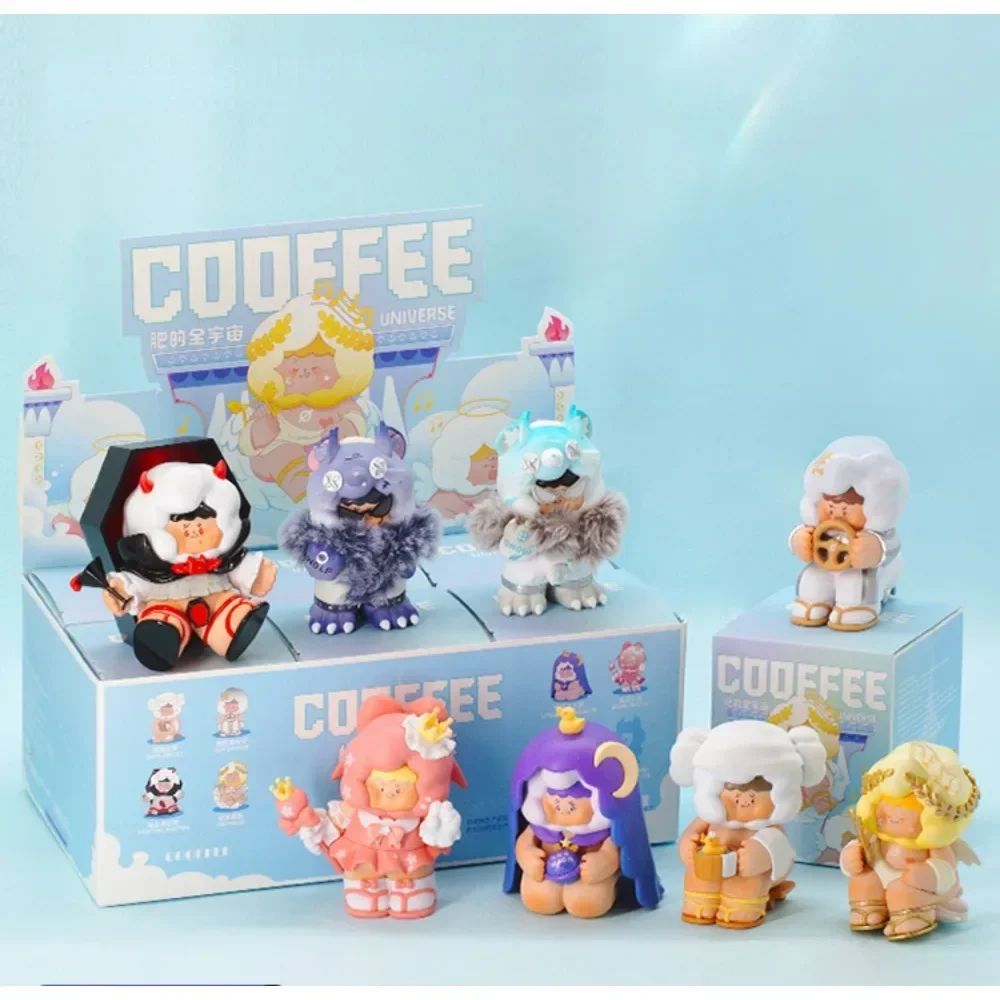 COOFFEE-caja ciega del universo, Chiu Play, lindas figuras de muñecos de Anime, hay una variedad de formas, colección de modelos ocultos, juguetes para niñas