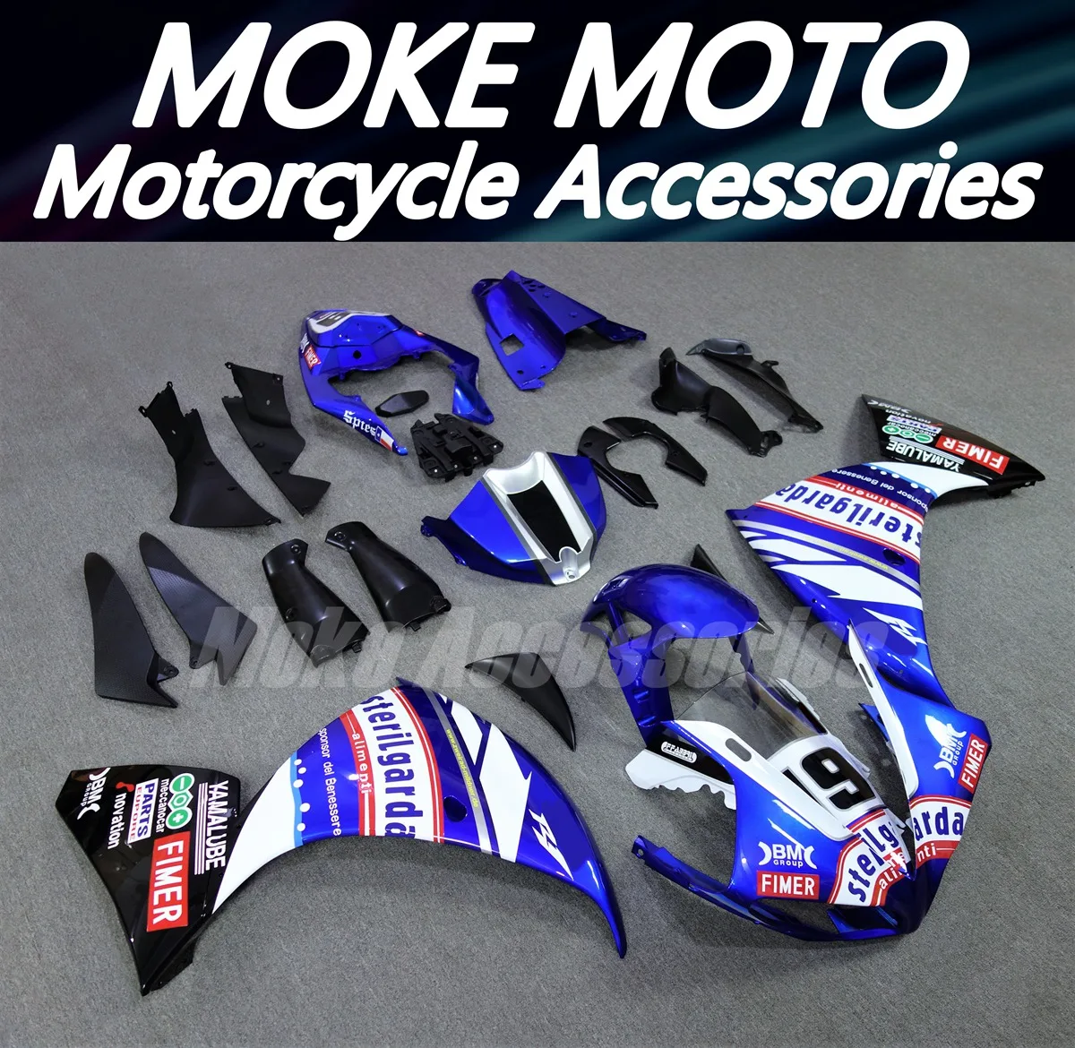 

Fairings Kit Fit For R1 2009 2010 2011 Bodywork Set High Quality ABS Injection Black Blue White