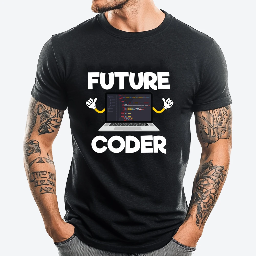 Future Coder Programming Coding Lover Programmer Pink Graphic Tees Men's Shirts Camisetas Hombre For Man