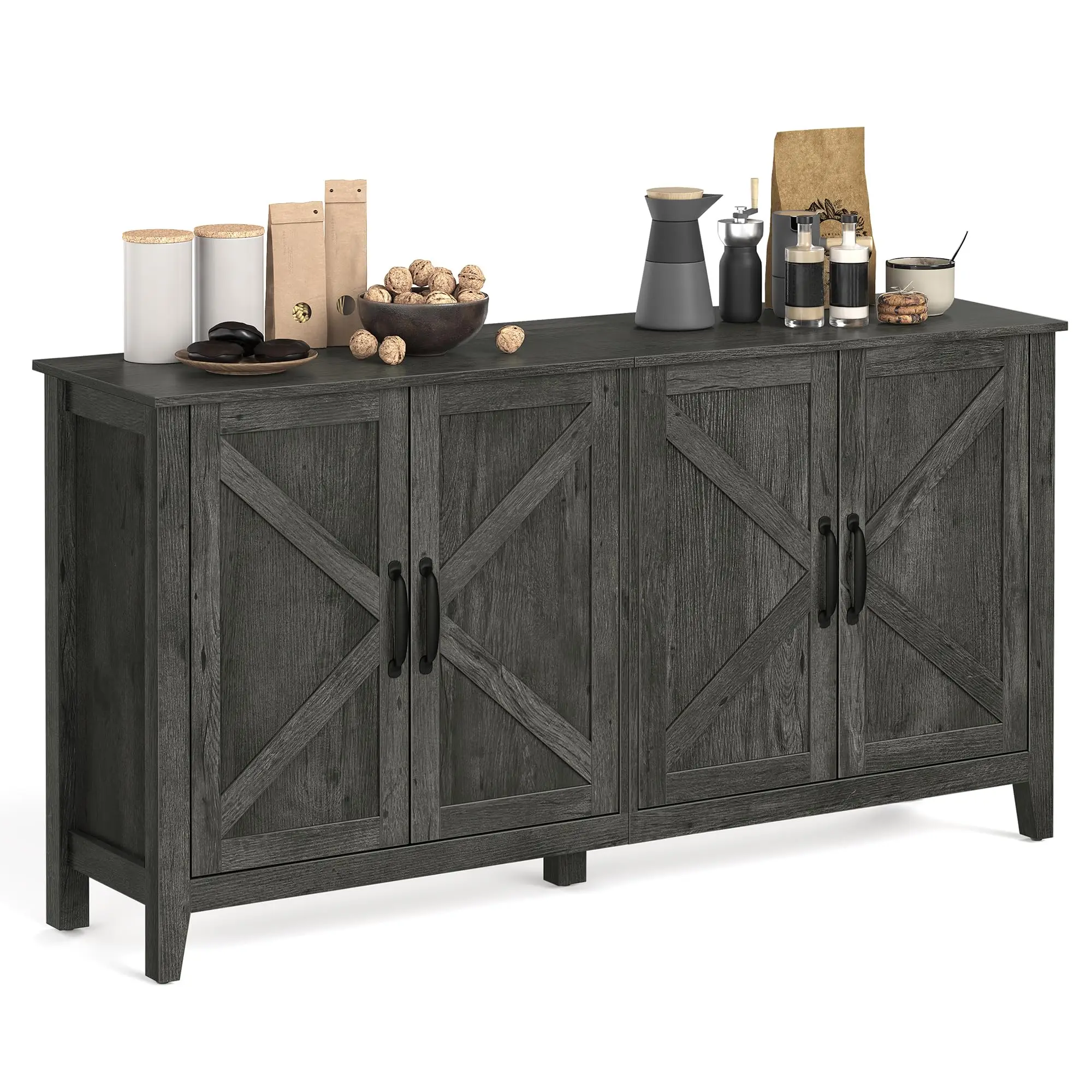 Buffet Cabinet, Coffee Bar, Adjustable Shelf