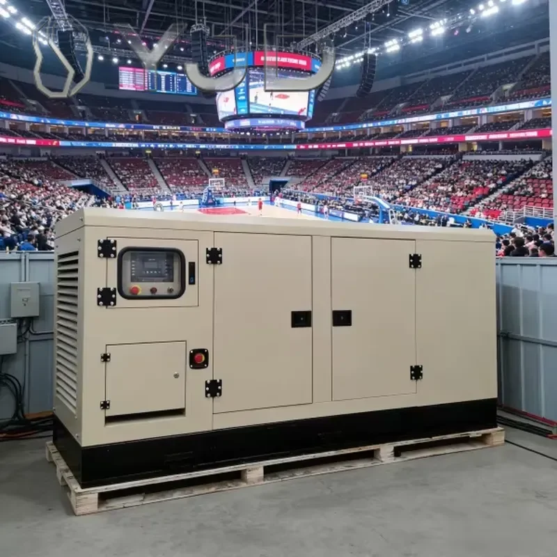 YJD For 30-300kW 100kVA Silent Diesel Generators Set with ATS 24V DC Electric Start 90% Efficiency