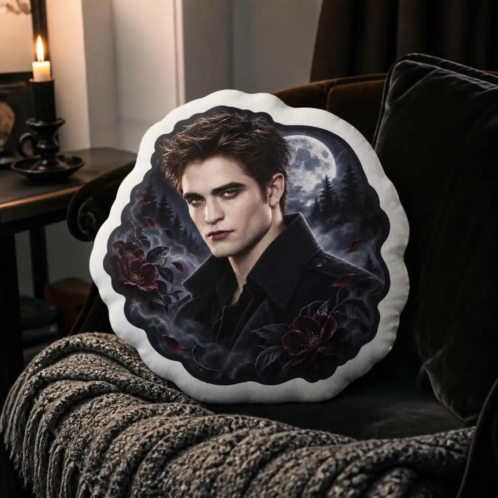 Edward Cullen (2) Shaped Pillow Cushion Irregular Stuffed Throw Pillow for Sofa Home Decoration Gift