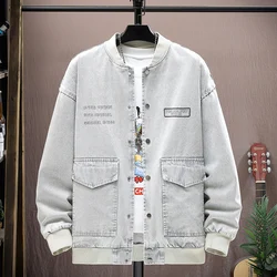 Spring new arrival fashion jeans coat male high quality casual denim jacket men,autumn men's casual jackets,plus-size M-4XL