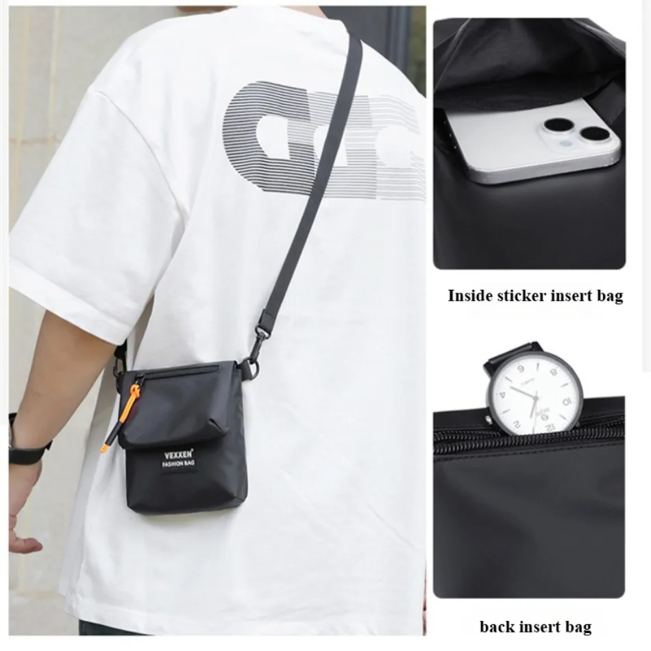 Tas Selempang Tren Multifungsi Fashion Baru Tas Bahu Tas Bahu Portabel Pria Ransel Kecil Wanita