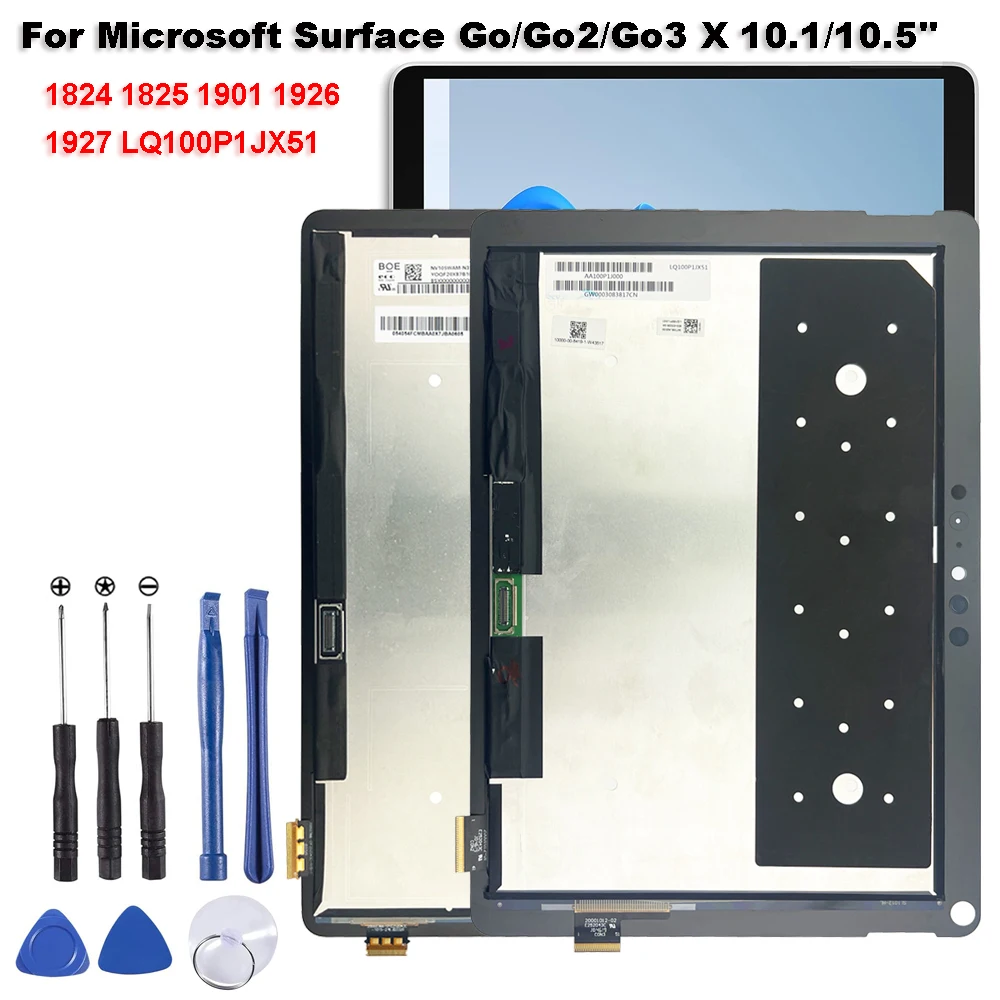 

New AAA+ LCD For Microsoft Surface Go 1824 1825 Go 2 3 4 1901 1926 1927 LCD Display Touch Screen Digitizer Assembly