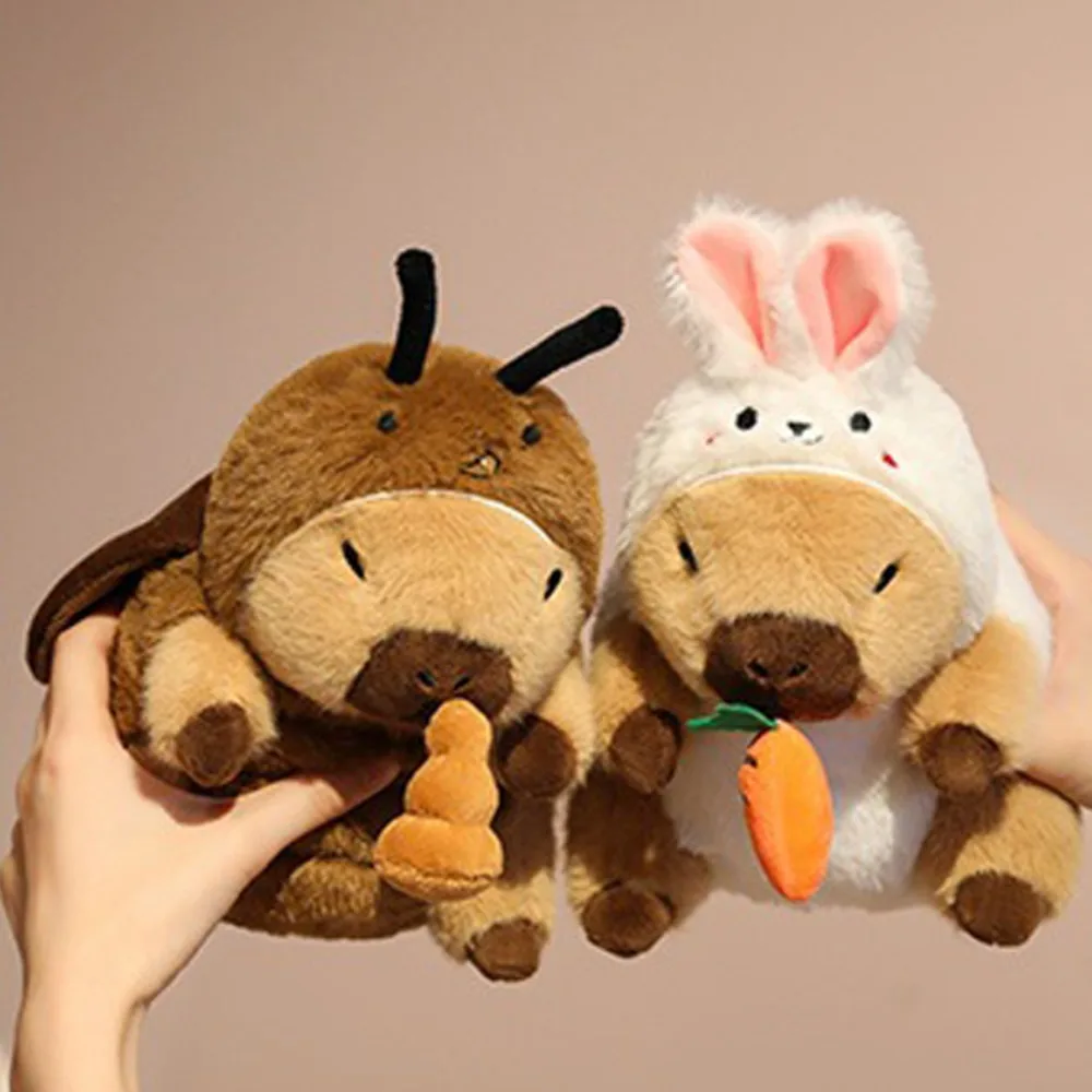 Capibara scarafaggio Kawaii Capibara marrone soffice Capibara morbido e carino farcito per amici, regalo per le vacanze