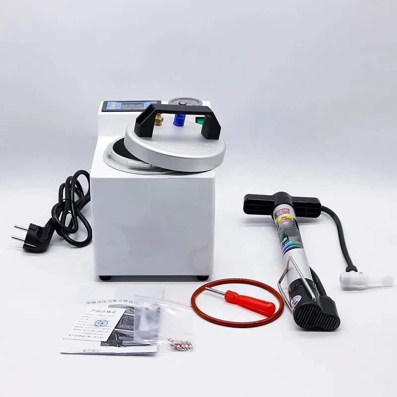 Lab Automatic Polymerizer Portable Curing Pressure Pot Polymerizing Digital Display  Adsorption silicone rubber repair