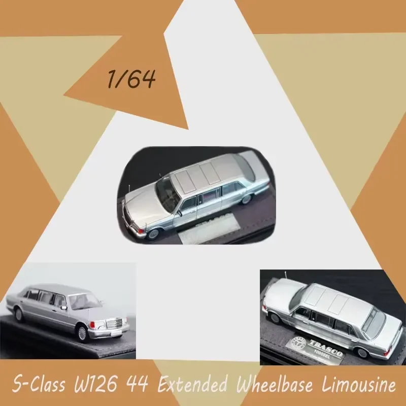 for S-Class W126 44 Diecast Model 1:64 Scale Alloy Limousine Extended Wheelbase Realistic Simulation Collectible Toy Unique
