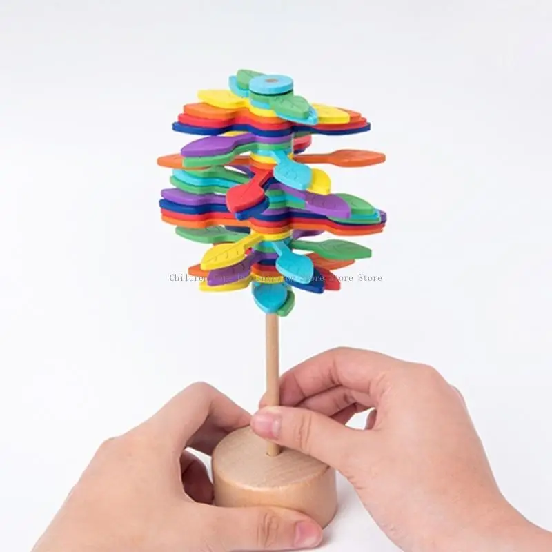 ロリポップの親子のカラフルな教育玩具減圧装飾品を回転させます