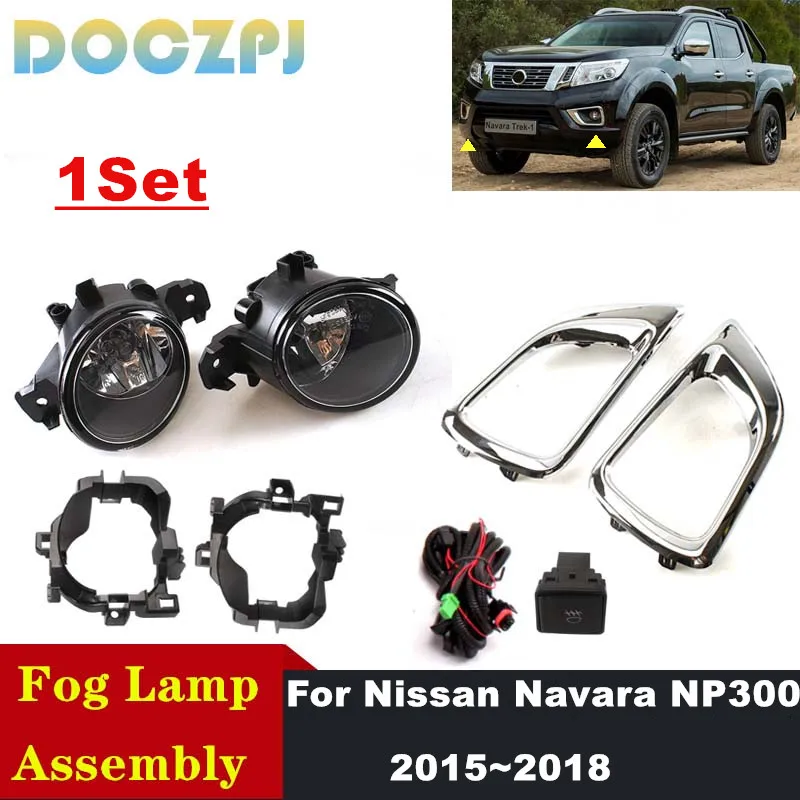 

1 комплект левой и правой галогенной противотуманной фары, комплекты передней противотуманной фары в сборе для Nissan Navara Frontier NP300 PickUp 2015 2016 2017 2018