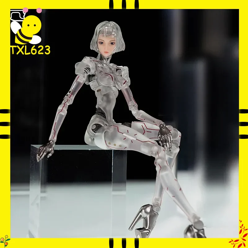 2025 Nuovo In Magazzino Guke Studio AI Agente Femmella C1 Stile Punk Trasparente Mobile Femminile 1/12 Action Figure Giocattolo Regalo