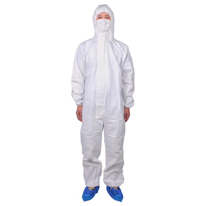 

CK TECH Disposable Isolation Protective Clothing Full-Body Protect Suit Anti-Dust Anti-Spray One-Piece Cloth And Pants Set