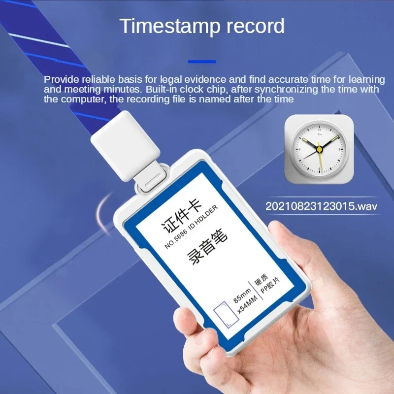 مسجل صوت رقمي USB مع تسجيل صوتي نشط ، مسجل صوت احترافي ، جهاز إملاء ، مشغل MP3 ، بطاقة هوية ، 4-64 جيجابايت #5