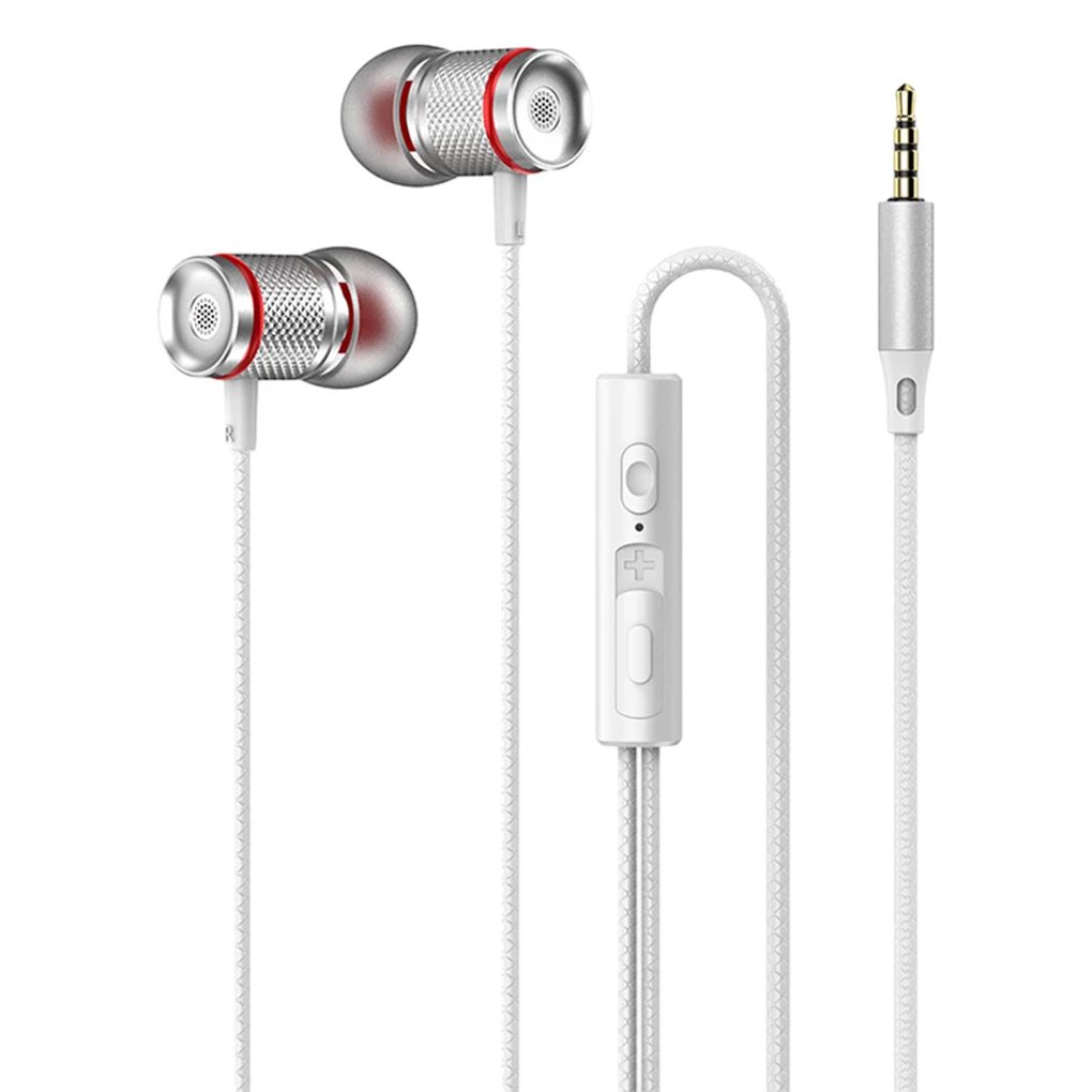 3.5MM AUX/Type-C Surround Stereo Wired Headset With Mic Earbud For Samsung Android HIFI Heavy Bass Earphone Earplugs