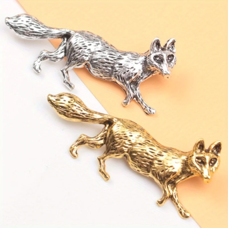 Vintage Accessories Personalized Women\'s Suits Animal Collar Pin Buckle Wolf Brooch Pin Accessories