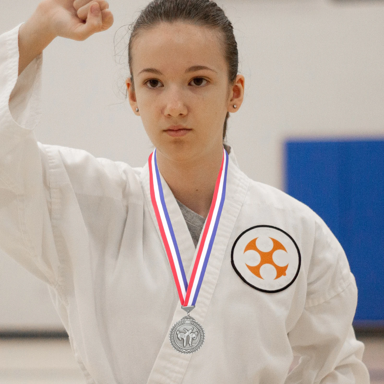 

Taekwondo Medal Zinc Alloy Metal Award Decor Competition Trophy Reusable Small Portable Hanging Martial Art Pride Event Gift