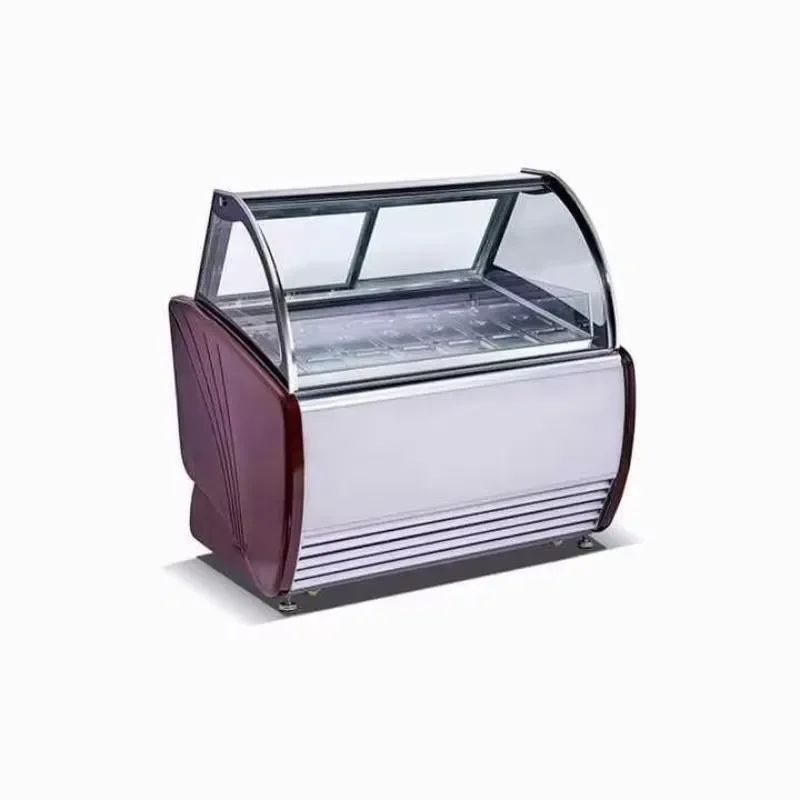 Standard Ice Cream Merchandiser Air Cooling System for Boutique Ice Cream Parlor