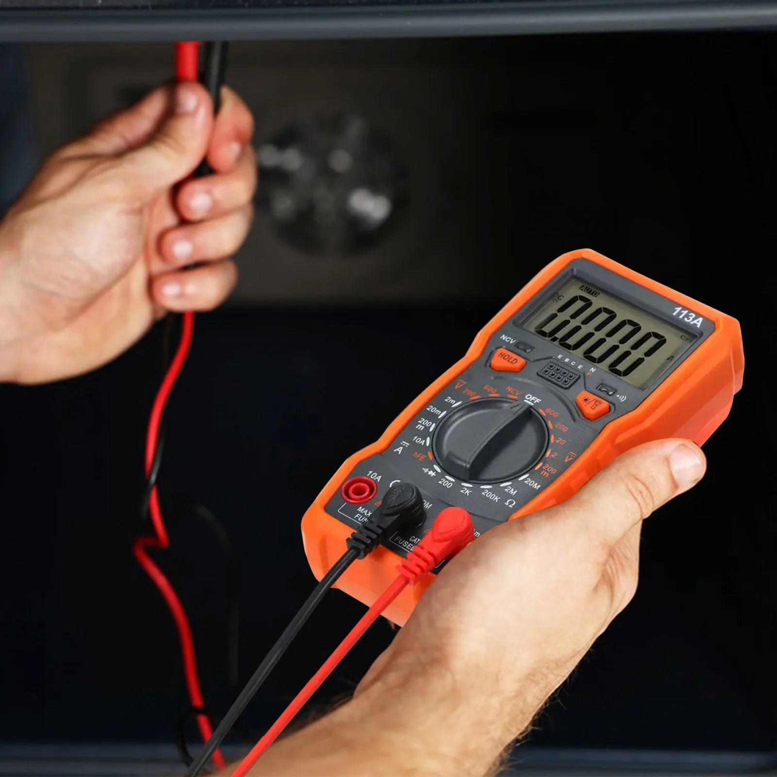 

Digital Multimeter Dc Ac Voltmeter Ohmmeter Amp Meter Magnetic Resistance Measurement Electrical Tester Automatic Range Portable