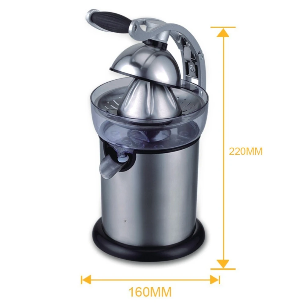 Stainless Steel Manual Citrus Juicer, Hand Press Fruit Squeezer for Orange, Lemon & Pomegranate