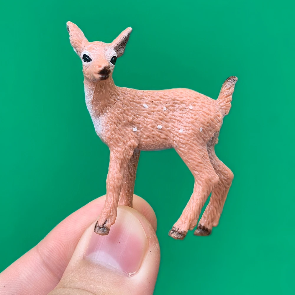 مصغرة سيكا الغزلان الاصطناعي واقعية نماذج للحيوانات الرنة تمثال DIY بها بنفسك زخرفة حفلة سطح المكتب ديكور هدايا الطفل 3 قطعة/الوحدة