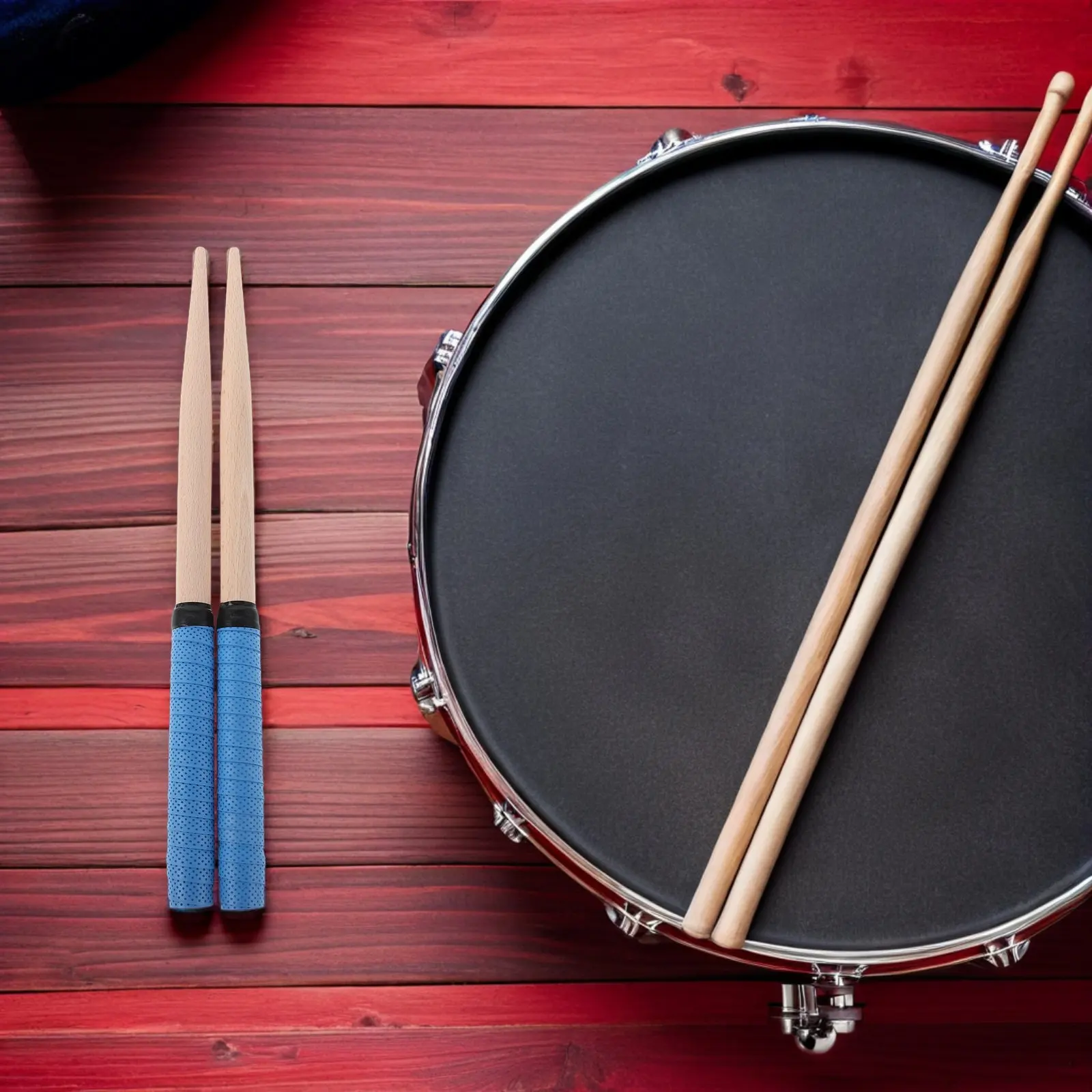 1 par de baquetas para tambor Taiko, varillas de madera dura, agarre antideslizante de precisión para controlador de tambor Taiko, principiantes y avanzados