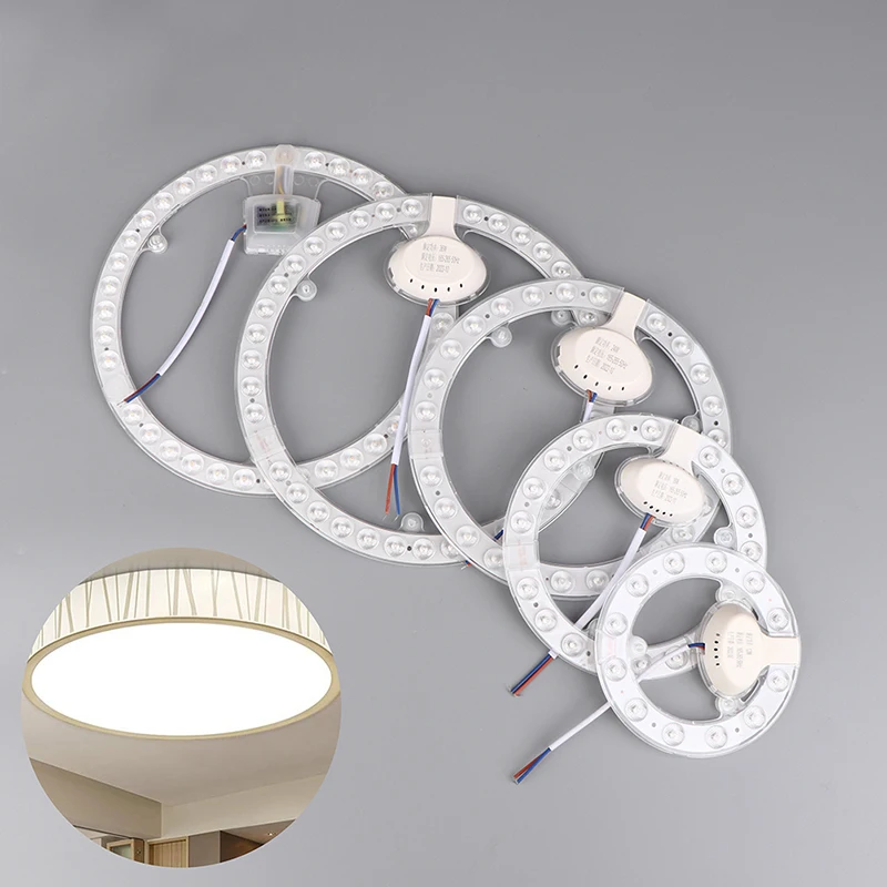 Round LED Ring PANEL Circle Light 12W 18W 24W 36W Ceiling Board Fixtures Lamp Board Blubs Round Replacement Board LED Module New