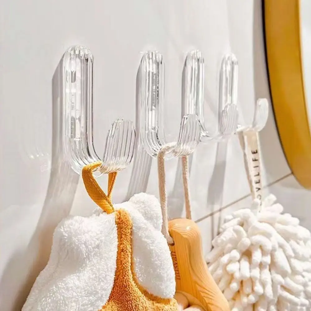 10 pcs Light Luxury Non-Punching Hooks Non-Trace Paste Load-Bearing 2.5kg Towel Hooks Adhesive Waterproof Coat Racks