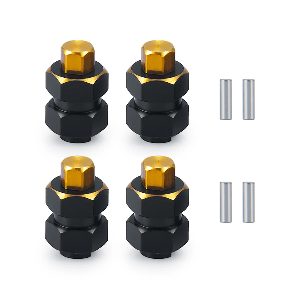 RCLIONS Adaptateur hexagonal de roue en laiton très résistant pour TRX4-M 1/18ème RC Crawler mise à niveau de voiture