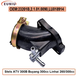 Original Europe Version Jiont Carburetor Intake Manifold For Linhai 260cc 300cc LH260 LH300 23201B 2.1.01.0090 LU018914 ATV Quad